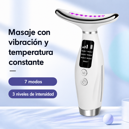 Masajeador Facial LED 7 Colores – Lifting y Rejuvenecimiento Facial
